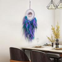 Copper Wire & Feather & Iron & Plastic Dream Catcher Hanging Ornaments for home decoration handmade PC