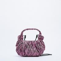 Lona Bolso, patrón de cebra, fucsia,  trozo