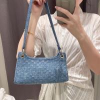 Denim Easy Matching Shoulder Bag soft surface blue PC