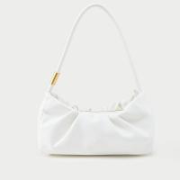 PU Leather Easy Matching Shoulder Bag soft surface Solid white PC