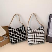 Cloth Shoulder Bag large capacity & soft surface plaid PC