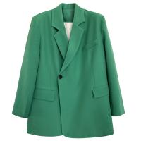 Polyester Women Suit Coat & loose patchwork Solid PC