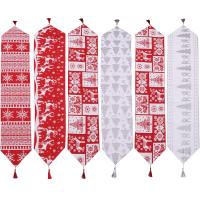 Cloth Tassels Christmas Table Runner christmas design jacquard Lot