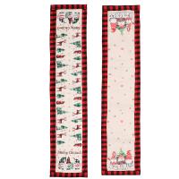 Linen Christmas Table Runner christmas design printed Lot