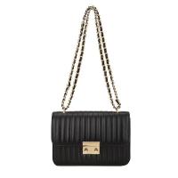 PU Leather Shoulder Bag with chain & soft surface PC