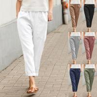 Polyester Pantalon long femme Solide plus de couleurs pour le choix pièce