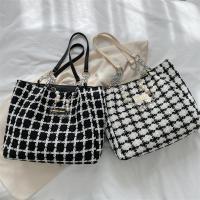 Cloth Shoulder Bag large capacity & soft surface plaid PC