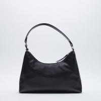 PU Leather Easy Matching Shoulder Bag soft surface black PC