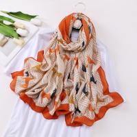 Polyester Women Scarf thermal printed PC