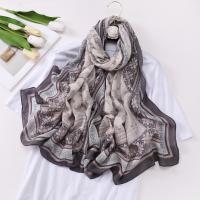 Polyester Women Scarf thermal printed PC