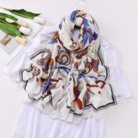 Polyester Women Scarf thermal printed PC