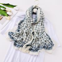 Polyester Women Scarf thermal printed PC