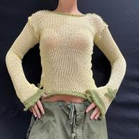 Polyester Frauen Langarm Blusen, Gestrickte, mehr Farben zur Auswahl,  Stück