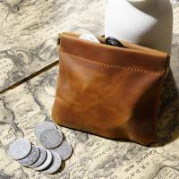 Crazy Horse Leather Change Purse Mini & soft surface PC