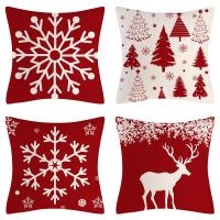 PP Cotton & Polyester Throw Pillow Covers without pillow inner & christmas design printed PC