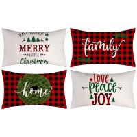 Linen Throw Pillow Covers without pillow inner & christmas design printed PC