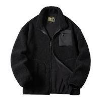 Polyester Men Jacket fleece Solid PC