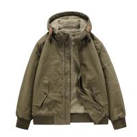 Polyester & Cotton Men Coat fleece Solid PC