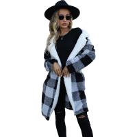 Polyester Manteau femmes Imprimé Plaid pièce