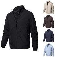 Polyester Slim & Plus Size Men Coat Solid PC