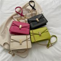 PU Leather Shoulder Bag with chain & soft surface PC