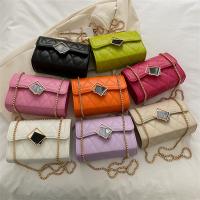 PU Leather Box Bag Shoulder Bag with chain Argyle PC