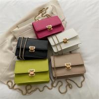 PU Leather Box Bag Shoulder Bag with chain PC