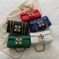 PU Leather Box Bag Shoulder Bag with chain PC