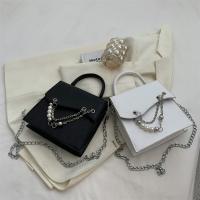 PU Leather Shoulder Bag with chain & soft surface PC