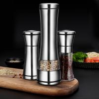 Bleifreies Glas & Edelstahl Pepper Grinder,  Stück