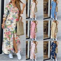 Polyester Shirt Dress & loose printed PC