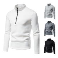 Polyester Slim Men Sweatshirts Solid PC