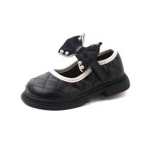 Microfiber PU Synthetic Leather & PU Leather Hook and Loop Girl Kids Shoes Pair