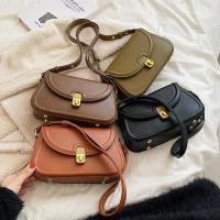 PU Leather Saddle Shoulder Bag soft surface PC