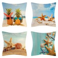 Linen Throw Pillow Covers without pillow inner printed PC