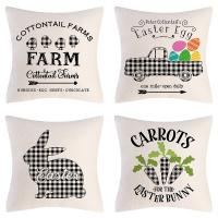 Linen Throw Pillow Covers without pillow inner printed PC