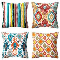 Linen Throw Pillow Covers without pillow inner printed PC