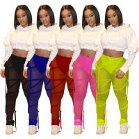 Polyester Pantalon long femme Solide plus de couleurs pour le choix pièce