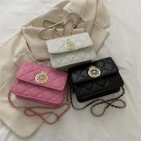 PU Leather Box Bag Shoulder Bag with chain Argyle PC