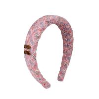 Flocking Fabric & Plastic Easy Matching Hair Band Argyle PC