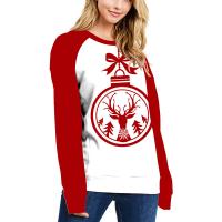 Polyester Women Sweatshirts christmas design & loose printed PC