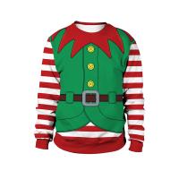 Polyester Women Sweatshirts christmas design & loose printed PC