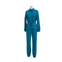 Polyester Long Jumpsuit, schlicht gefärbt, Solide, mehr Farben zur Auswahl,  Stück