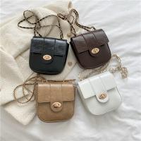 PU Leather Shoulder Bag with chain & soft surface PC