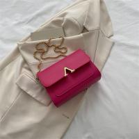 PU Leather Box Bag Crossbody Bag with chain PC