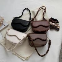 PU Leather Saddle Shoulder Bag soft surface Solid PC