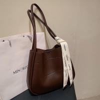 PU Leather Shoulder Bag large capacity & soft surface PC