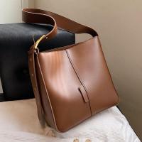 PU Leather Bucket Bag Shoulder Bag soft surface PC