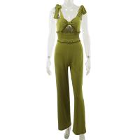 Polyester Long Jumpsuit, schlicht gefärbt, Solide, mehr Farben zur Auswahl,  Stück