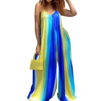 Polyester Long Jumpsuit, Blau,  Stück